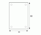 BL PLACA CIEGA PLP01 60x60mm LP