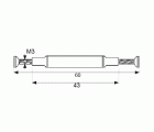 BL TORNILLO PASANTE TUBO TRN03 M3x60mm ZN