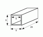BL REDUCTOR CUADRADILLO CDD08 9-8mm NE