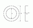 BL OVALILLO OV02 12x8x1,5mm LT