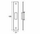 BL PICAPORTE VAIVEN PCT06 100x21mm BC