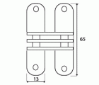 BL BISAGRA OCULTA BS02 65x13mm LTD