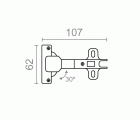 BL BISAGRA CAZOLETA 30º BC08 35mm ZN