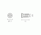 BL TORNILLO EURO TRN17 6,3x7,7x10mm ZN