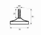 BL NIVELADOR PLANO NV05 M8x38mm NE