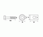 BL TORNILLO CAMA TRN12 9x100mm BC