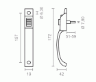 BL CIERRE CORREDERA PULSAR 6841 ALUM BL