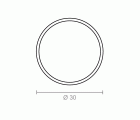 BL ANILLA REDONDA CT17 30mm BL
