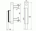 BL CREMONA FRONTAL 6863 ZAMAK BL/NE