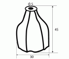 BL TIRACORDON CORTINA C/AGUJERO CT18 BL