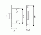BL CERRADURA EMBUTIR CM15 30mm LP