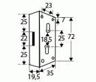 BL CERRADURA FALLEBA CM18 18,5mm MA