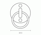 BL PLACA AMARRE REDONDA C/ANILLA AP09 33mm AISI316