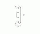 BL PLACA AMARRE OVAL AP10 45x17mm AISI316