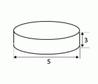 BL NEODIMIO DISCO IM28 5x3mm NI