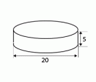 BL NEODIMIO DISCO IM28 20x5mm NI