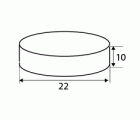 BL NEODIMIO DISCO IM28 22x10mm NI