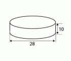 BL NEODIMIO DISCO IM28 28x10mm NI
