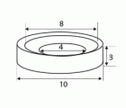 BL NEODIMIO ARO AVELLANADO IM31 10x3mm (8-4) NI