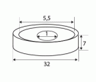 BL NEODIMIO ARO AVELLANADO IM31 32x7mm (5,5-1,1) NI