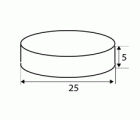 BL FERRITA DISCO IM34 25x5mm NE