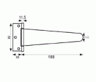 BL BISAGRA FORMA T BS23 175mm NE