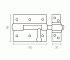 BL PASADOR PORTACANDADO PS12 100mm BC