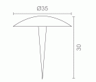 BL CLAVO REDONDO CL01 35x30mm NE