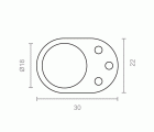 BL TOPE PUERTA MANILLA AMORTIGUADOR TP16 TR