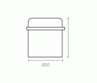 BL TOPE PUERTA SETA TP03 20mm NE