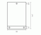 BL PLACA PISA PUERTA PLP10 148x98mm NE