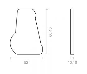 BL JGO TAPA LATERAL TOLDO P/PERFIL 65mm TLD12 NE