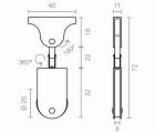 BL POLEA ORIENTABLE TOLDO TLD13 ZN