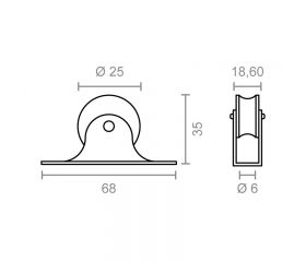 BL POLEA FIJA TOLDO TLD14 BL