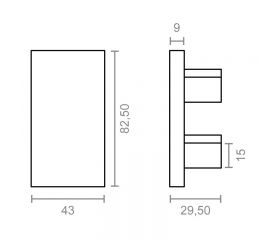 BL TAPA FINAL PERGOLA P/PERFIL 80/40 TLD23 BL