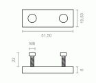 BL REGLETA PLETINA P/PERFIL TOLDO TLD26 ZKN