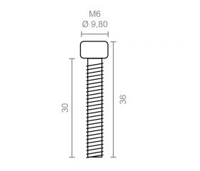 BL TORNILLO MAQUINA ENROLLAR TOLDO TLD27 M6x30mm ZN