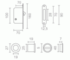 BL KIT PUERTA CORREDERA PCR03 35mm NE