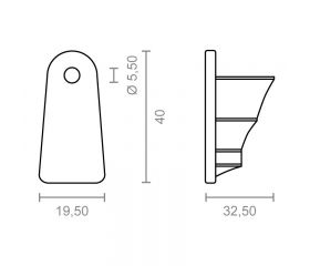 BL TAPA PALILLO PERGOLA SIMPLE TLD28 BL