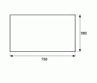 PROTECTOR FONDO FREGADERO PTR01 700x580mm AL