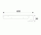 BL UNION ENCIMERA ENC02 650x30mm AL