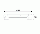 BL EXTENSION ENCIMERA ENC03 650x30mm AL
