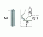RINCON ZOCALO ALUMINIO ZCL04 144mm AL