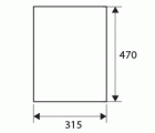 SALVA ENCIMERA PLANO PTR06 470x315mm IN