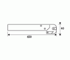 BL UNION ENCIMERA ENC05 650x40mm AL