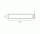 BL TAPA ENCIMERA ENC07 650x30mm AL