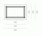 MARCO MICROONDAS MCR01 600x400mm IN