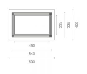 MARCO MICROONDAS MCR01 600x400mm NE