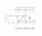 JGO BISAGRA ELEVABLE BS26 410mm NE