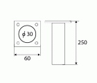 PATA ECO REDONDA PT23 250x30mm BL